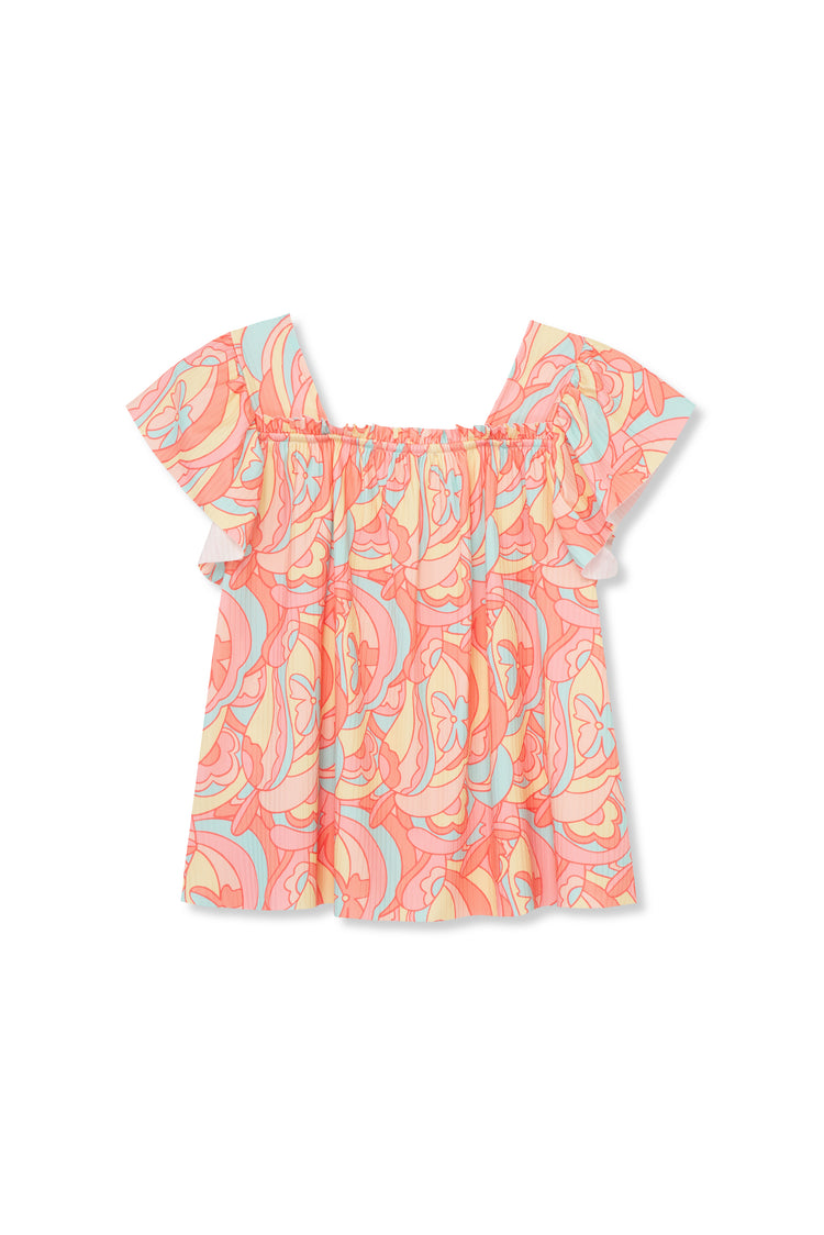 Psychedilia Print Top