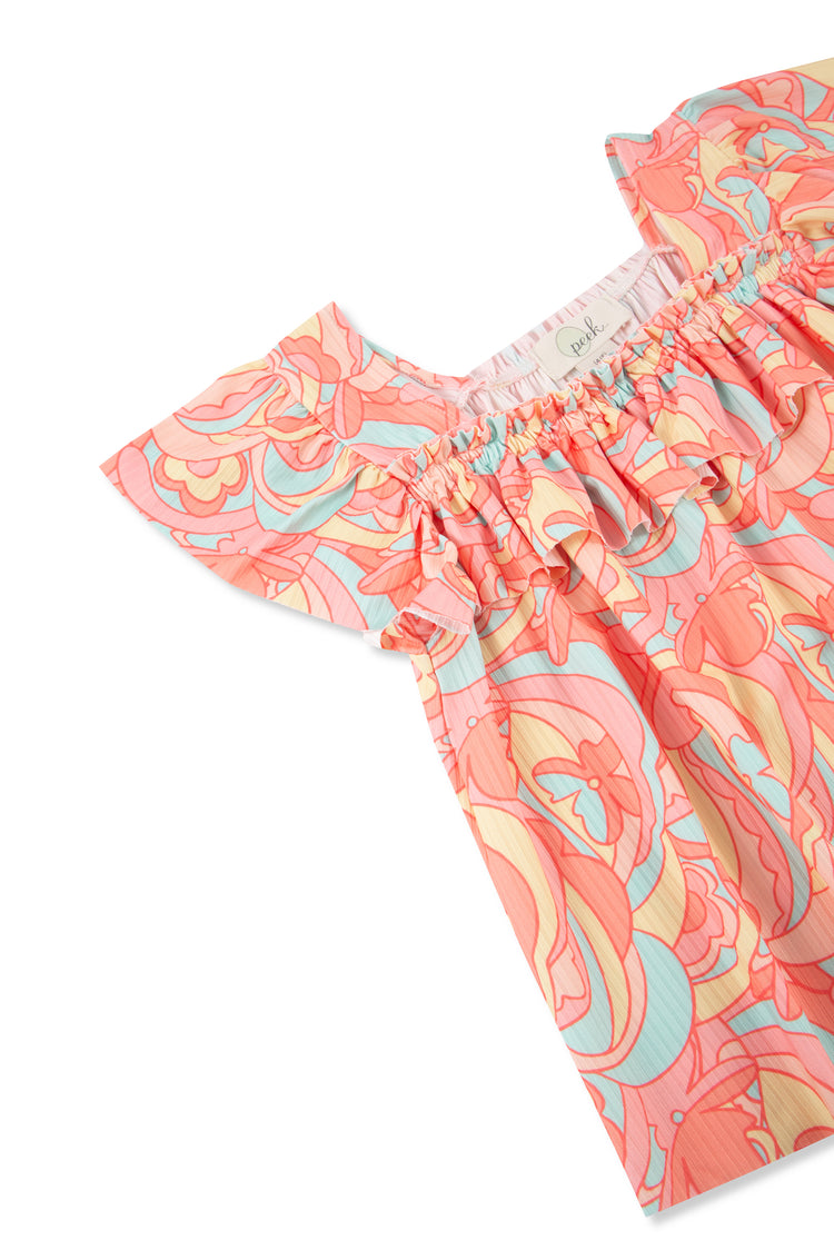 Psychedilia Print Top