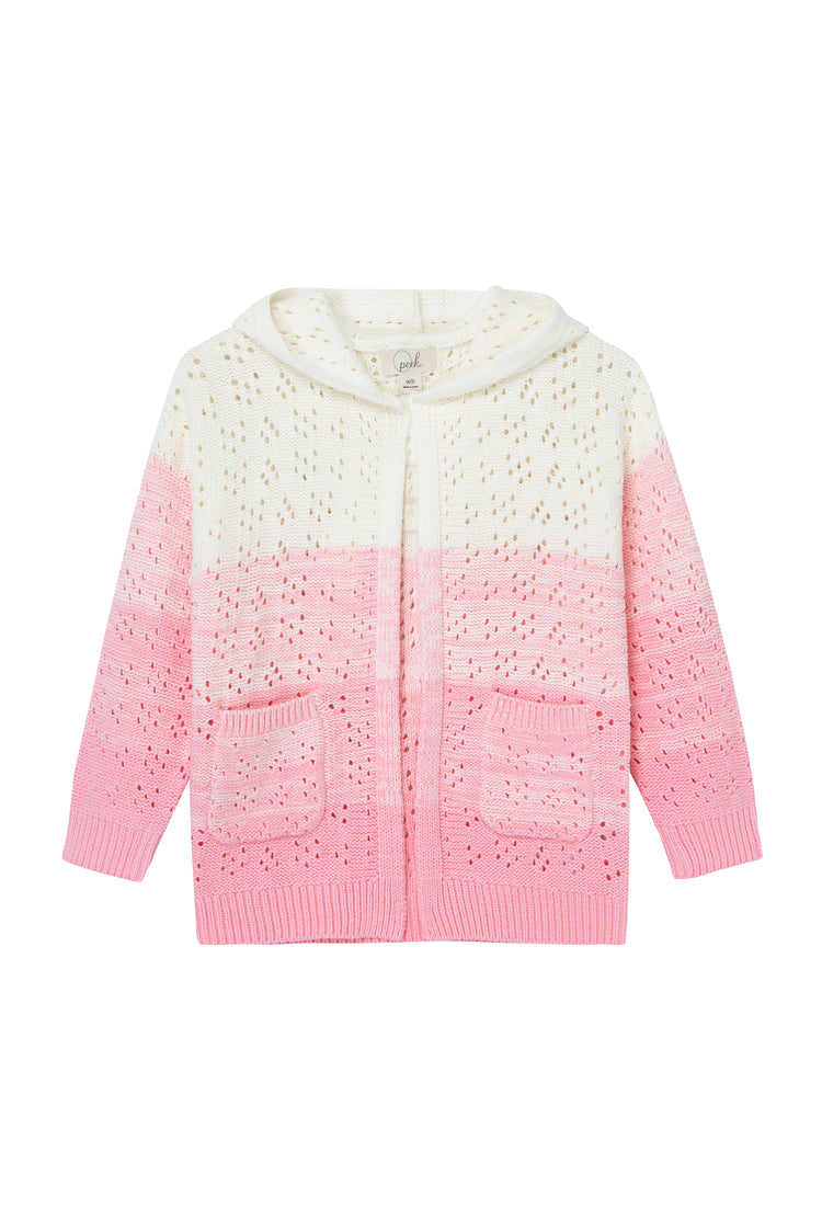 Ombre Open Front Cardigan
