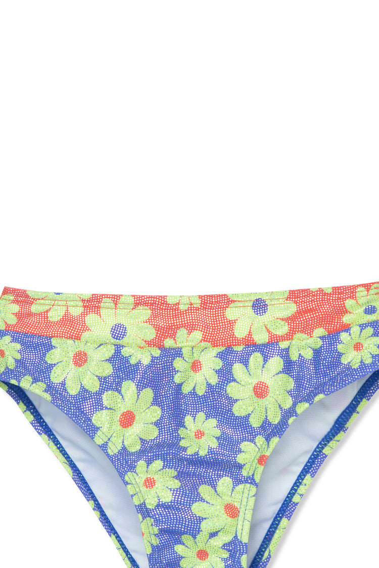 Foil Daisy Two-Piece Swimsuit