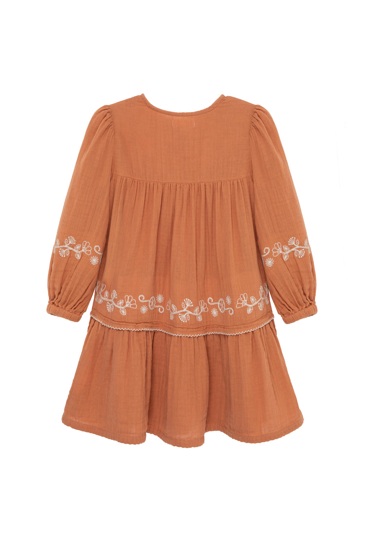 Outline Embroidery Dress