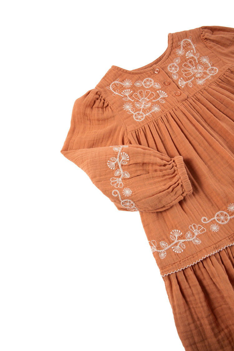 Outline Embroidery Dress