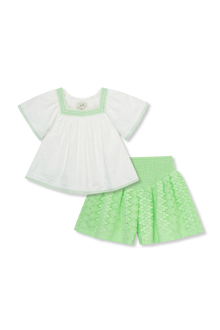 Lace Short Set