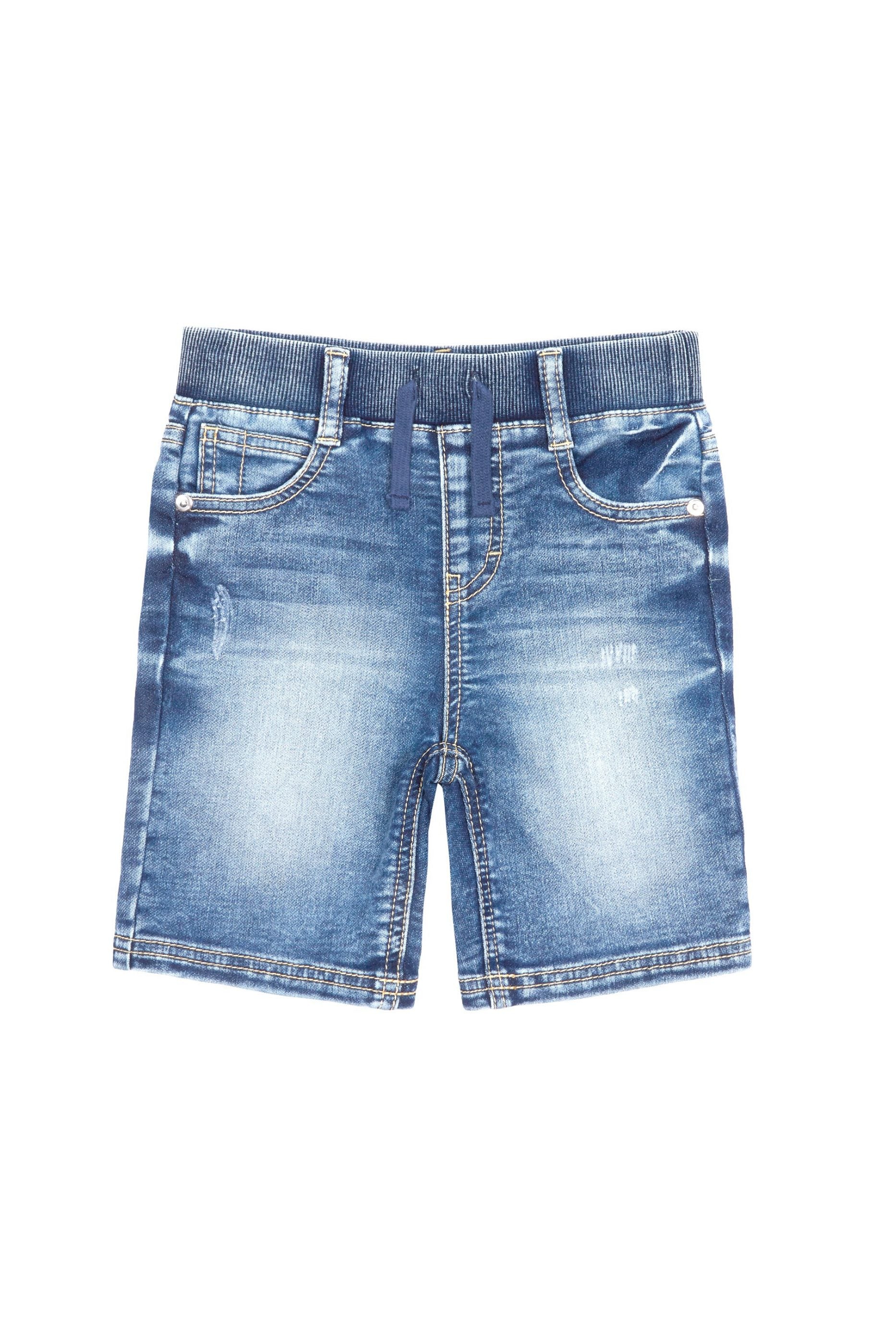 Knit Denim Pull On Short