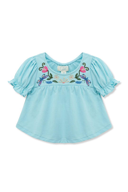 Embellsihed and Embroidered Tee