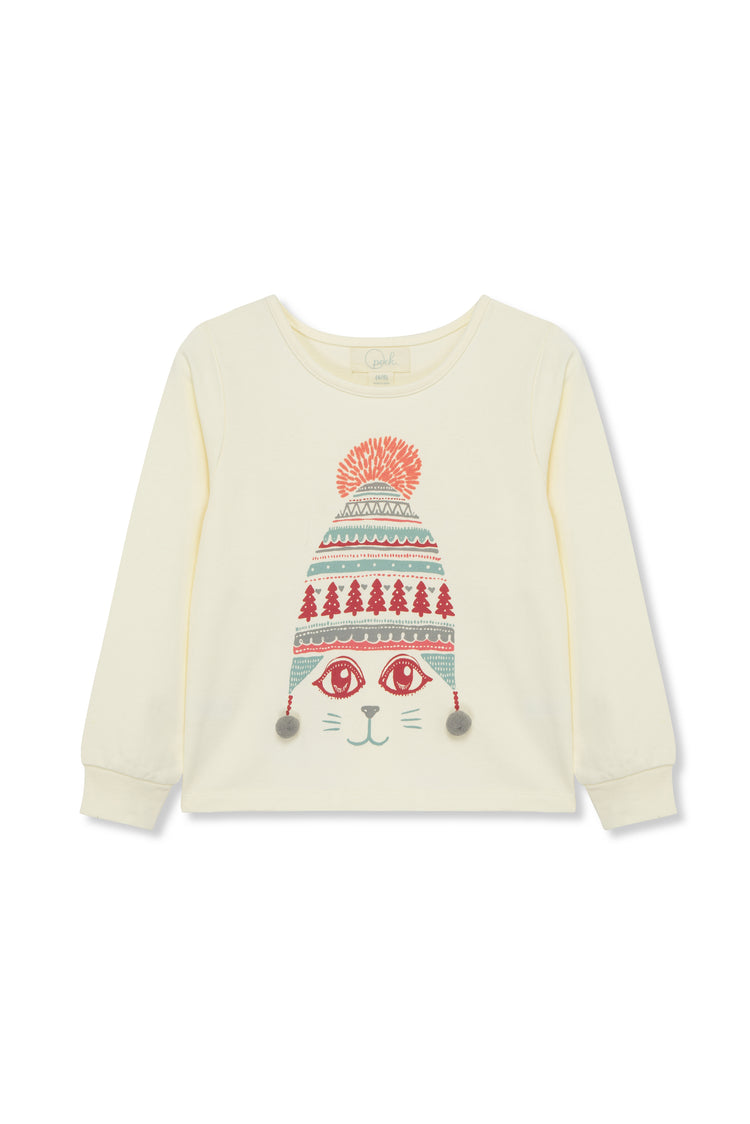 Winter Kitty Pullover