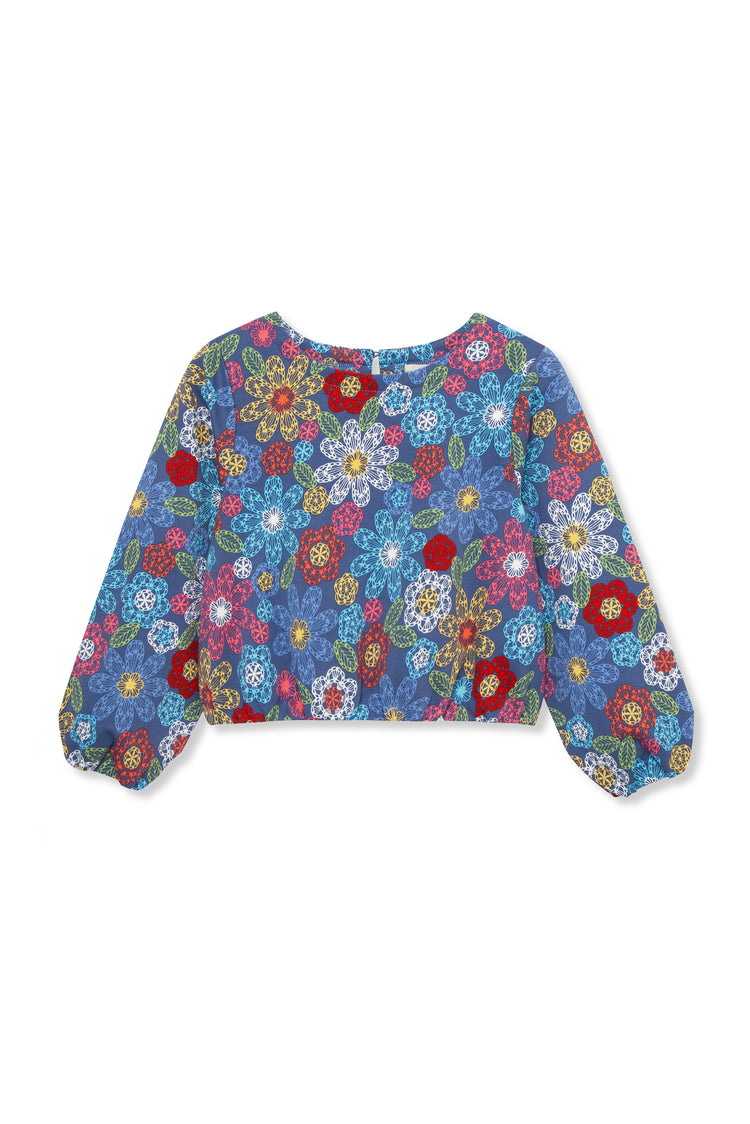 Flower Print Pullover