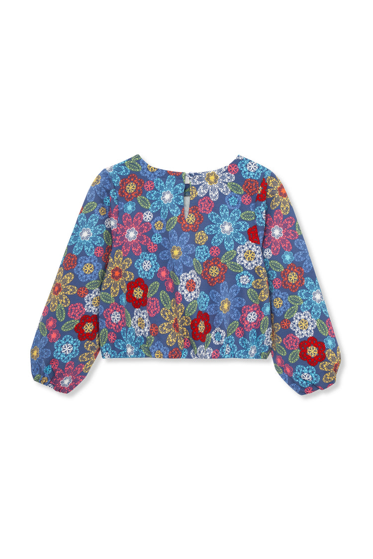 Flower Print Pullover