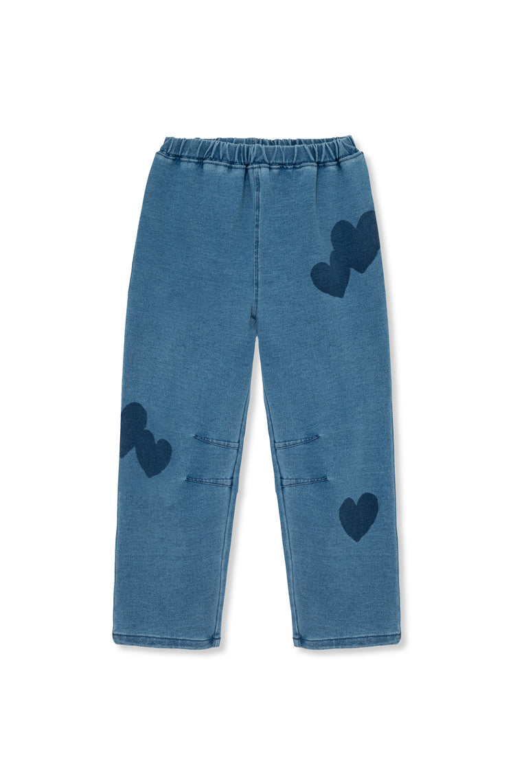 Hearts Knit Denim Pant