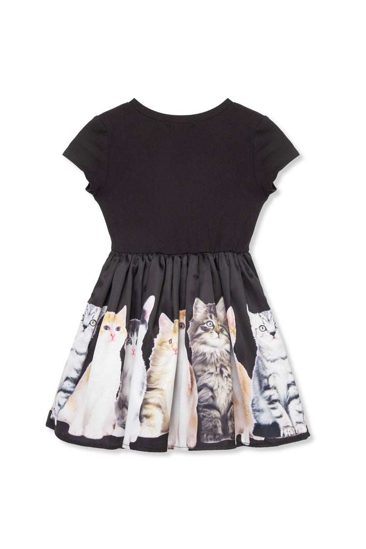 Photoreal Kitten Fit & Flare Dress