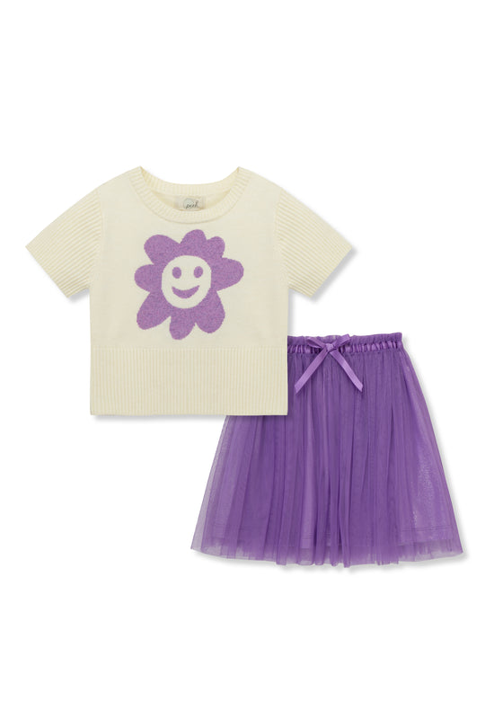 Happy Flower Skirt Set
