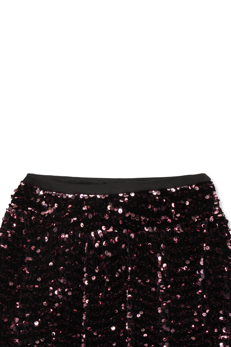 Sequin Heart Skirt Set