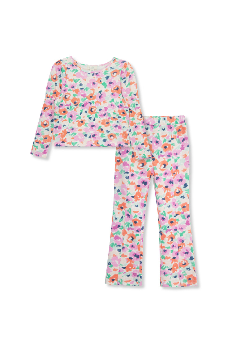 Floral Print Top & Pant Set