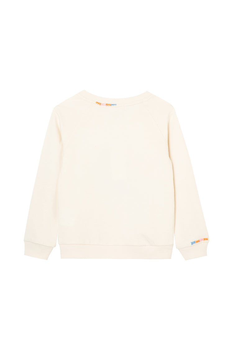 BACK OF OFF-WHITE FRENCH TERRY PULLOVER SWEATSHIRT 