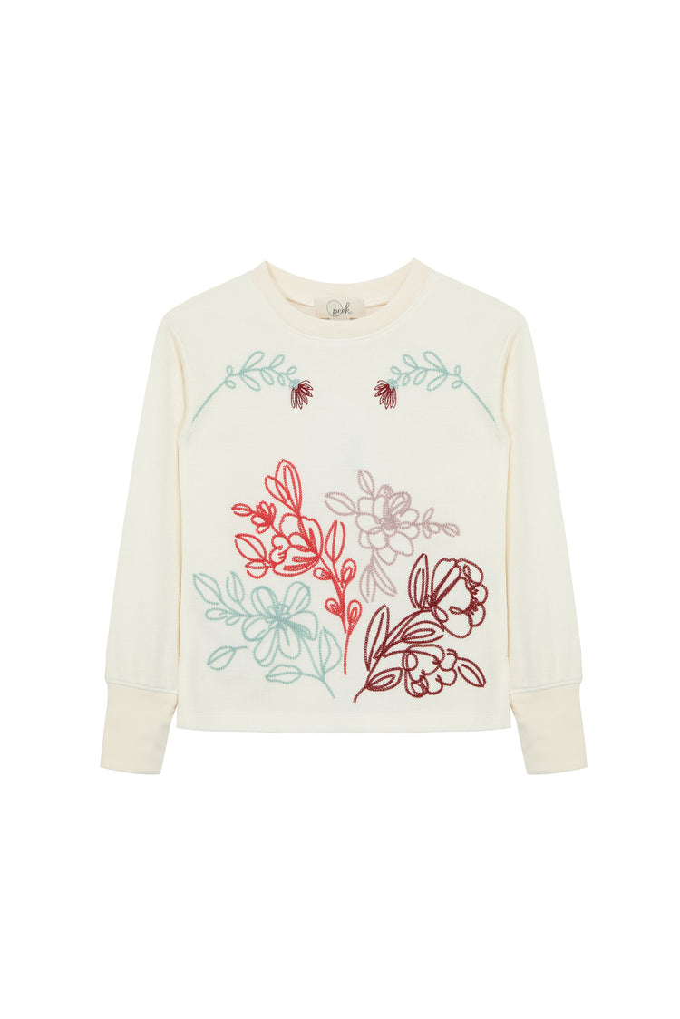 Embroidered Thermal Top