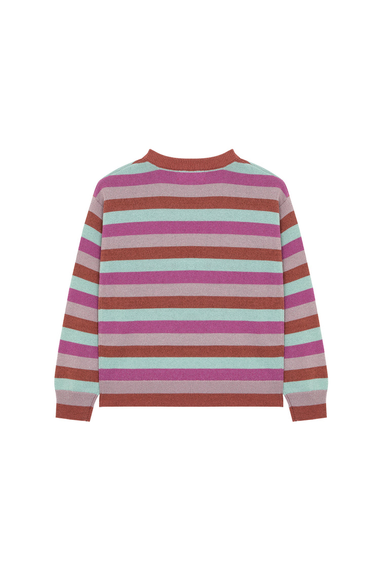 Metallic Striped Sweater