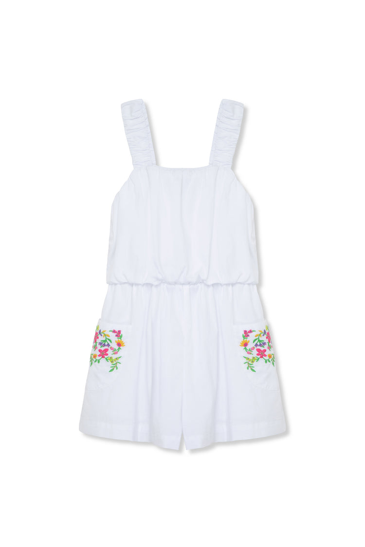 Embroidered Romper