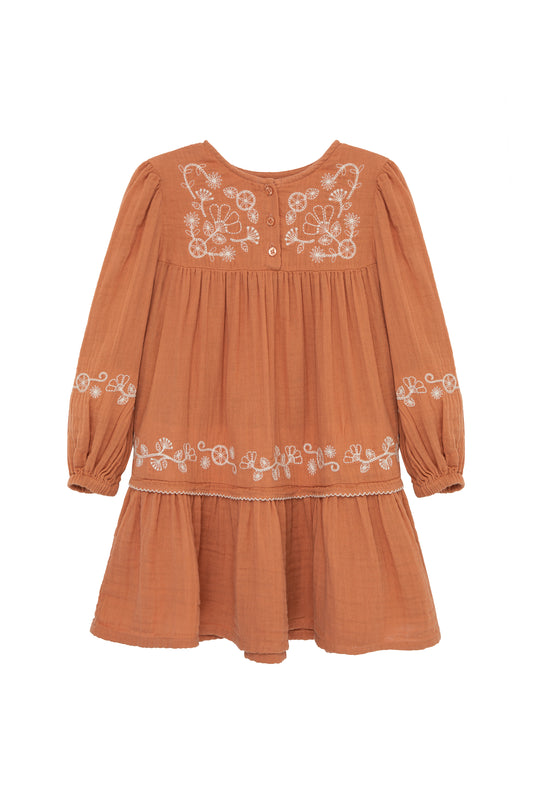 Outline Embroidery Dress