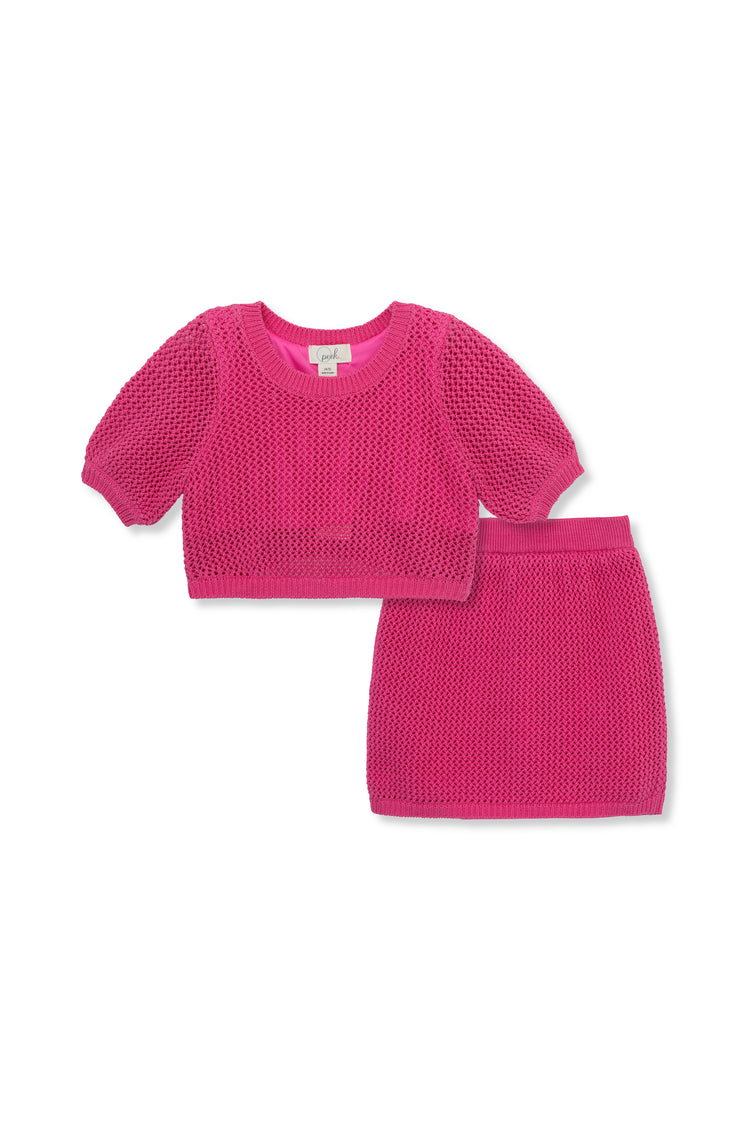 Crochet Skirt Set